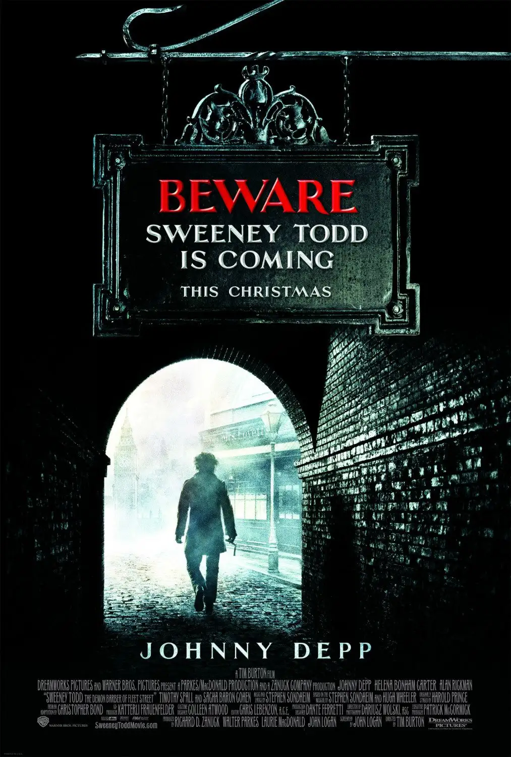 Sweeney Todd (2007) poster.