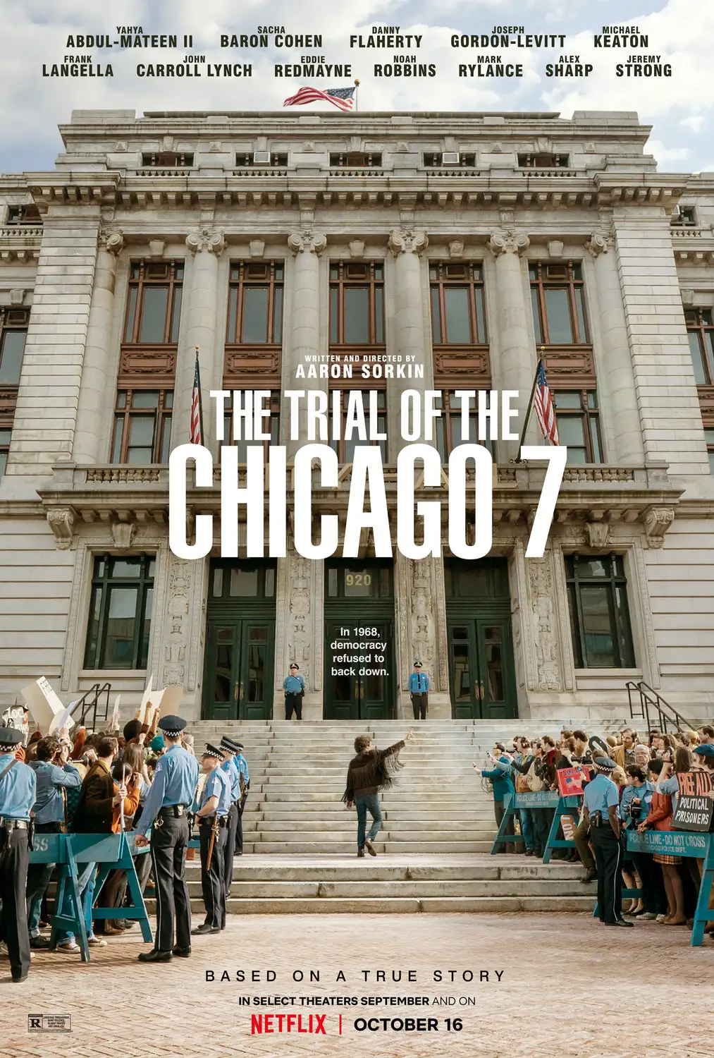 The Trial of the Chicago 7 (2020) poster.